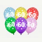 60 År Ballonger Färgmix
