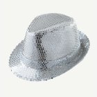 Silver Paljett Fedora