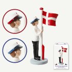 Student med Dansk Flagga Kille Blå/Röd