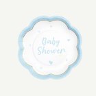 Baby Shower Papperstallrikar Ljusblå