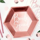 Bride Squad Papptallrikar Roséguld