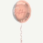 Folieballong Happy Birthday Lush Blush