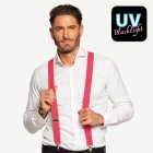 UV Neon Hängslen Rosa