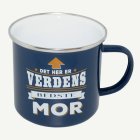 Världens Bästa Mamma Retro Emaljmugg