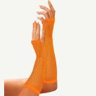 Neon Fingerlösa Näthandskar Orange