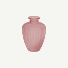 Räfflad Glasvas Rosa