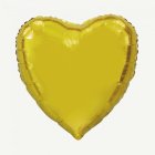 Hjärta Folieballong Guld