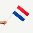 Nederländerna Flagga På Pinne