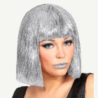 Glittrande Pageperuk Silver