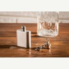 Mini Fickplunta Nyckelring Silver