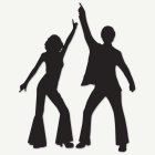 Disco Silhuettdekorationer