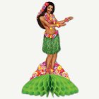 Hula Hulakvinna Honeycomb Bordsdekoration