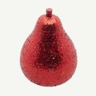 Glitterpäron Juldekoration Röd