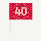 40-års Födelsedag Tårtpinnar