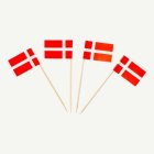 Dansk Flagga Cocktailflaggor Papper/Trä