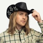 Stjärna Cowboyhatt Svart
