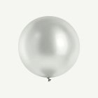 Krom latexballong silver