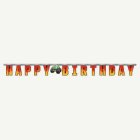 Monster Truck Happy Birthday Banner