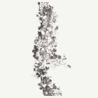 Metallisk Bladgirlang Silver