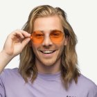 Hippie XL Partyglasögon Orange