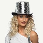 Disco Cylinderhatt Silver