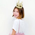 Prinsessa Festkrona Glitter Guld