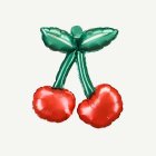 Körsbär Folieballong
