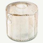Chevron Geometrisk Glasvas Guld