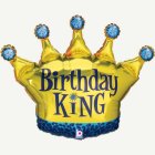 Kungakrona Happy Birthday Folieballong