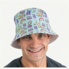Bucket Hat 90-tal Blå