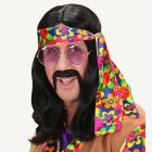 Hippie Dude Peruk Svart