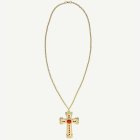 Guldigt kors halsband