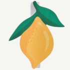 Citron Träklämmor Gul