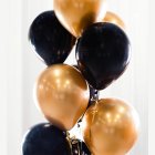Ballongbukett Svart/Guld