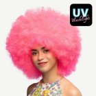 Neon Afro Peruk Rosa