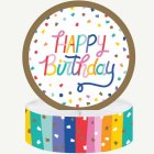 Konfetti Happy Birthday Honeycomb Dekoration