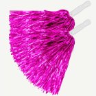 Metalliska Cheerleader Pom Poms Rosa