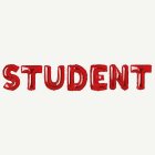 Student Folieballonger Röd