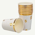 Pappersmugg Babyfötter Vit/Guld