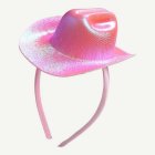 Cowboyhatt Hårband Ljusrosa