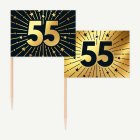 55 År Golden Celebrations Tårtpinnar
