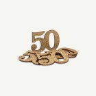 50 År Bordskonfetti Guld