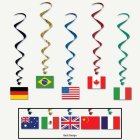 Internationella Flaggor Swirls