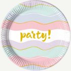 Pastell Party Papperstallrikar