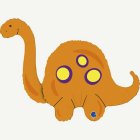 Brontosaurus Folieballong