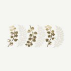 Ormbunke & Eukalyptus Blad Guld/Vit