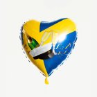 Hjärta Svensk Student Folieballong