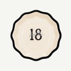 Hello 18 Rosett Papperstallrikar