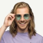 Hippie XL Partyglasögon Grön