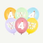 4 År Födelsedag Latexballonger